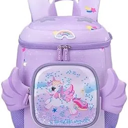 adson Cute 3D Unicorn Wings Shoulder Bags for Kids, Cartoon Bags for Kids - School Bags for Preschooler, Small Bags for School, Picnic Travelling for 3 to 10 Years old Kids, Boys, Girls(MultiColour)-picture-36