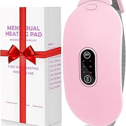 Thermal Pads for Cramps, Period Cramp Massager, Wireless Portable Heating Pad with 6 Heat Levels & 6 Massage Modes, Heating Pad-picture-51