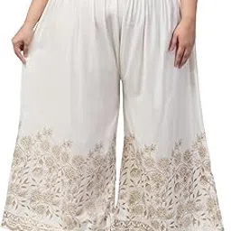 style prezone Women's Plus Size Flower Palazzo 5XL to 10 XL Free Size Palazzo-picture-15