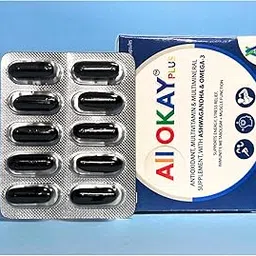 AII OKAY PLUS | All okay with Multivitamin For Adults With Ashwagandha, Omega 3, 11 Vitamins & 9 Minerals For Daily Energy, Stamina, Immunity & Stress-image-30