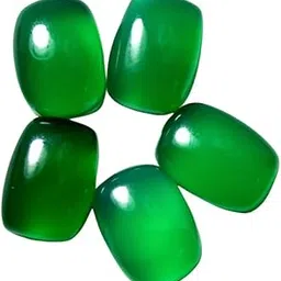 gemsonclick Natural Green Onyx at Wholesale Lot (Rs 30/Carat) Fine Quality Rectangle Cushion Shape हकीक Loose Gemstone for Reselling Astrologers Jewellers Crystal Healing Astrological Leo Rashi-picture-15