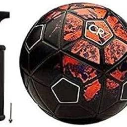 GI Sports CR7 Hand Stich Football Size-05 with Pump (RED&Black, 5)-picture-64