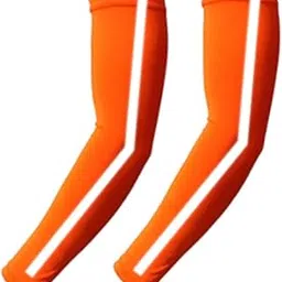 CALANDIS™ Cooling Arm Sleeves Reflective Tattoo Cover Up Sleeve for Golf Night Running Orange | Protective Gear | Clothing, Shoes & Accessories | Basketball | Team Sports-picture-20