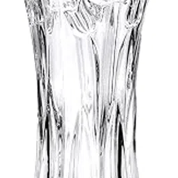 Flower Vase Tulips Pattern Large Size Glass Thickening Design Home Decor, vase or Gift - 7" High x5 Wide,Clear(Pack of 1)-picture-34