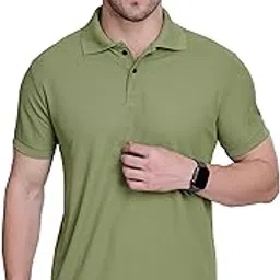 flora shine Latest Trendy Men Multicolor Half Sleeve Polycotton Polo T-Shirt for Men-picture-13