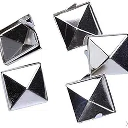 Enakshi® 200pcs 12mm Pyramid Studs Spots Spikes Rivets Punk leathercraft Silver DIY Biker|Crafts | Leathercrafts | Leathercraft Accessories | Studs, Rivets & Tacks-image-14