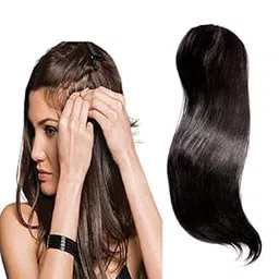 INAAYA Side Patch Hair Extension Hair Volumizer 2 Clip Side Hair Extensions For Women Natural Brown-picture-47