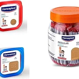 Jomed Combo pack of Spot(50pcs) and Patch (50pcs) With Regular First Aid dressings 100+40 free Regular strips pack-picture-49