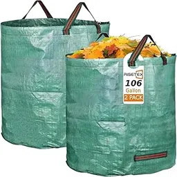Leaf Collector，2-Pack Large Reusable Leaf Bags，106 Gallon Portable Yard Waste Bags，Standable Lawn and Leaf Bags,Garden Clippings Bags,Leaf Container,With 4 Handles, Camping Yard Recycling Bags-picture-28