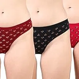 joren Women's Cotton Hipsters Panties (Pack of 3)-picture-35
