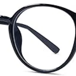 RAYBLOC UV Protection Glasses Blue Cut Blocking Harmful Rays Glasses for Men & Women – Zero Power Computer Specs, Eye Protection for Laptop & TV, Lightweight Frame with Case & Cleaning Cloth (Round)-picture-12