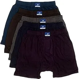 Unique Mens Cotton Trunk Pack of 5 (Size 85cm) in Assorted-image-41