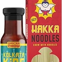 MasterChow Schezwan Noodle Pack - Hakka Noodles (300g) and Kolkata King Schezwan Cooking Sauce (220g) | No Artificial Color | Fresh From the Kitchen | Serve 4-5-picture-44