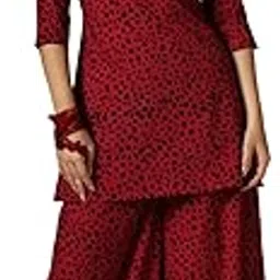 greciilooks Women’s Kurta Pant Set – Viscose Rayon Anarkali Kurta with Printed Pants | Stylish Ethnic Wear for Office, Daily & Festive Use | Lightweight Two Piece Dress for Beach & Holiday Look-picture-35
