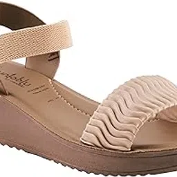 puntoblu Women's Casual Sandals with Backstrap closure | 1 inch heel | Lightweight | Anti Skid | Ultra Soft | Memory Foam Cushioning-picture-23