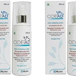 Cidead Ultra Hydrating Lotion with Essential Ceramide and Hyaluronic Acid, For Normal to Dry Skin, Paraben Free - 100 ml (Pack of 2)-picture-45