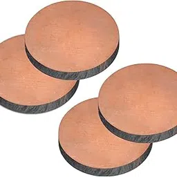 uxcell Pure Copper Sheet, 4pcs 5/8" x 0.14" 7 Gauge T2 Copper Metal Round Plate for Crafts, Electrical Repairs-picture-30