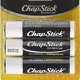 ChapStick Classic Skin Protectant/Sunscreen, SPF 4, Original, Value Pack, 3 ct.-image-97