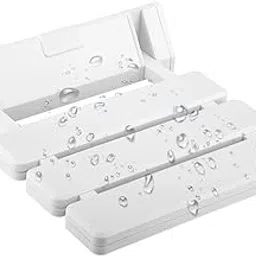 HANNEA® Folding Shower Seat Wall Mounted Stool for Bathroom ABS Durable Bathroom Stool Anti-Slip Foldable Shower Chairs for Home Fold Down Bathroom Chair for Senior Citizen, Kids, Pregnant (White)-picture-16