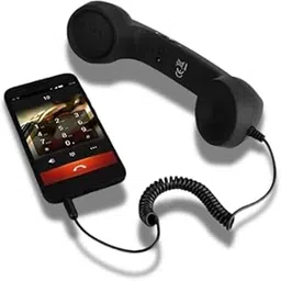 Drumstone Limited Time with 𝟏𝟓 𝐘𝐞𝐚𝐫𝐬 𝐖𝐚𝐫𝐫𝐚𝐧𝐭𝐲 Retro Phone Handset – 3.5mm Universal Radiation-Proof Receiver for Cellphones, Stylish Black Telephone Handset for Clear Calls-image-9