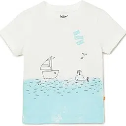 Milou Baby Boy's 100% Cotton Soft Print Crew Neck T-Shirt for Infants & Toddlers | Soft Label- Safe Skin-Friendly Dyes-picture-40