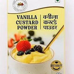 The Spice Cart Vanilla Custard Powder 40g | Smooth & Creamy Dessert Mix | Perfect for Cakes, Puddings, Fruit Salads & Ice Cream Toppings image 1
