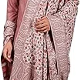 exotic india Star-White Kani Jamawar Men's Shawl from Amritsar with Woven Multicolor Flowers and Paisleys All-Over, Star White, One Size, Star White, One Size-picture-51