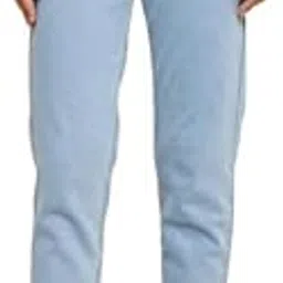 lapis lady Women's High-Waist Tapered Fit Denim Jeans Comfortable Stretchable Cotton Blend, Stylish Casual Wear Pants for Everyday Outfits Mom Fit image 1