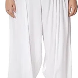 9rasa Women's Plus Size Viscose Solid Drop-Crotch Cowl Salwar Dhoti Harem Pants for Casual FusionWear Workwear-picture-24