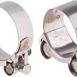 ATORSE 2X Motorbike Exhaust Clamp Clip Stainless Steel Muffler Silencer Clamps-image-63