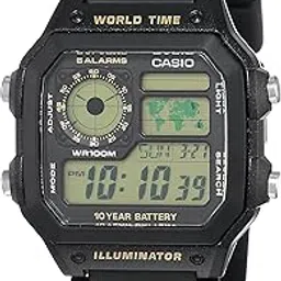 casio Youth Series Digital Black Dial Men's Watch - AE-1200WH-1BVDF(D098)-picture-16