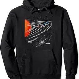 Solar System Planets Out of Space Astronomy Unisex Hooded Sweatshirt Printed Non-Zipped with Convenient Kangaroo Pockets Hoodie for Men/Women (AH2447)-image-36