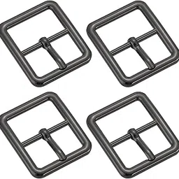 uxcell Metal Roller Buckle, Single Prong Belt Buckle Square Center Bar Buckles for Leather Craft Belt-picture-35