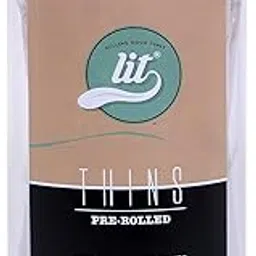 LIT Thins Organic white Pre-rolled Cones (109mm) King Size (Jar of 100 Cones)-picture-12