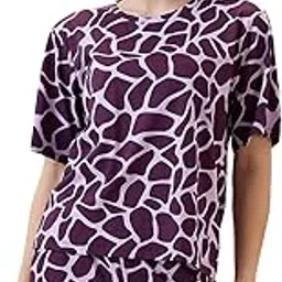 av2 Women's Cotton Printed Round Neck Sleeveless Nightsuit Set | Bermuda Shorts Set | Casual Night Dress for Women-2889-picture-21