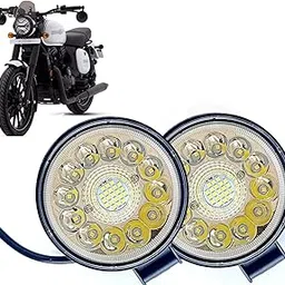 Auto Pearl Motorcycle Low Carbon, Environmental Protection & Energy Saving Round 33-Leds Light compatible with Jawa 42 BS6 (Set Of 2)-picture-10