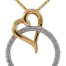 joyalukkas Pride Diamond Collection 18K Yellow Gold and Diamond Pendant-picture-17