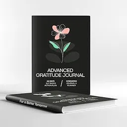 Advance Gratitude Journal | 66-Day NLP-Based Gratitude & Habit Journal | 6-Minute AM/PM Routine | Undated A5 Mindfulness Planner with Meditation Audio | Jet Black | Working Professional-picture-14