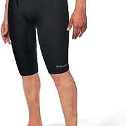 CtriLady Neoprene Wetsuit Shorts 2mm Sweat Fitness Pants with Pocket for Snorkeling Surfing Swimming Training(Black,2XL-picture-28