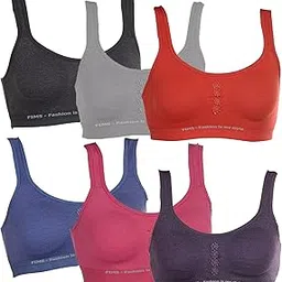 fims - fashion is my style Women's Cotton Non-Padded Wire Free Sports Bra-picture-10