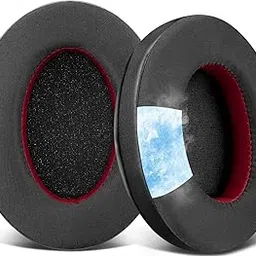 SOULWIT Cooling-Gel Earpads for Razer Barracuda/Barracuda X/Barracuda X Chroma (Do Not Fit Barracuda Pro) Headphones, Ear Pads Cushions with Noise Isolation Foam, Ice Silk Fabric - Black-image-61