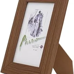 AK CREATION Synthetic Table/Wall Rectangular Photo Frame | Home Décor| Plexi Glass | Frame for Home and Office Decoration | 4x6 Inches (Design 1)-image-56