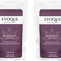 Epsom Bath Salt Crystal and Bath | For refreshing bath soak, relieves aches & pain - 1KG | Pack Of 2-picture-32