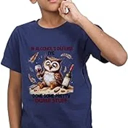 in Alcohols Defense Pet Lover Quote T-Shirt for Boy– Soft Cotton, Regular Tshirt - Size 12 Months-24 Months-picture-30