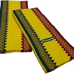 TRUEVELLI Cotton Men's Angavastam Towel Size:52 Inch X 30 Inch (Pack of 2 Piece) Yellow-picture-35