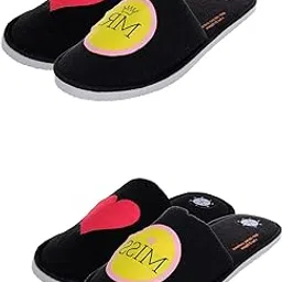 squetch MR & MISS LOVE Emoji Soft House Slippers For MEN's & Women's Winter Carpet Slides Home Indoor & Valentines day gift-picture-10