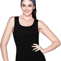 Women Regular Fit Round Neck Solid Lace Tank Top-image-48