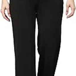 kotty Women's Solid High Rise Relaxed Fit Trouser-picture-50
