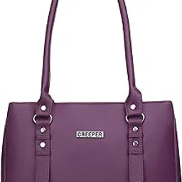 creeper Women's/Girls Leather Large Capacity Shoulder Bags (Dark Purple)-picture-27