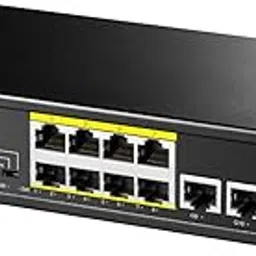 Cudy 8 Port PoE+ Switch with 2 Gigabit Uplink Ports 120W, 8 10/100Mbps PoE+@120W, Extend/VLAN Mode, 802.3af/at Standard, Fanless, Watchdog, Plug and Play FS1010PG-picture-23